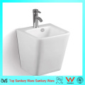 Pedestal de alta qualidade Wall Hung Bathroom Ceramic Wash Basin